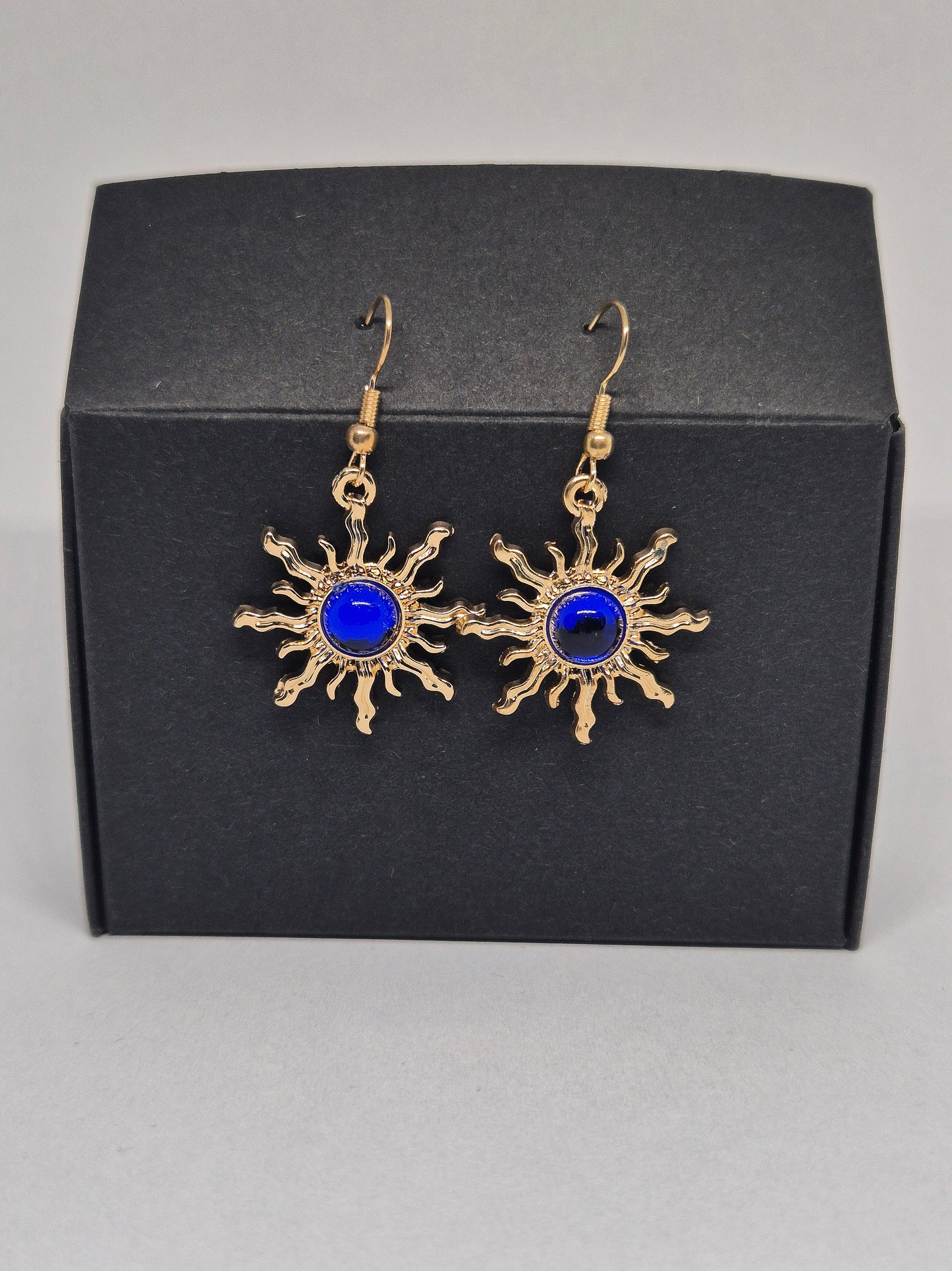 Örhängen Sol Mörkblå