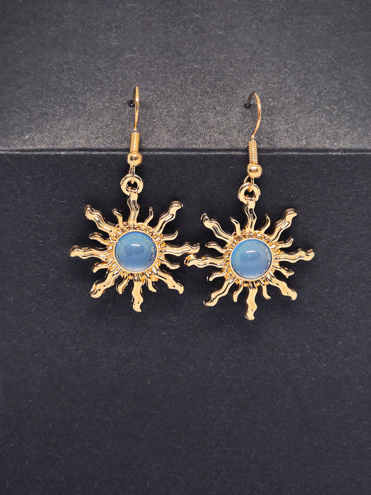 Örhängen Sol Ljusblå